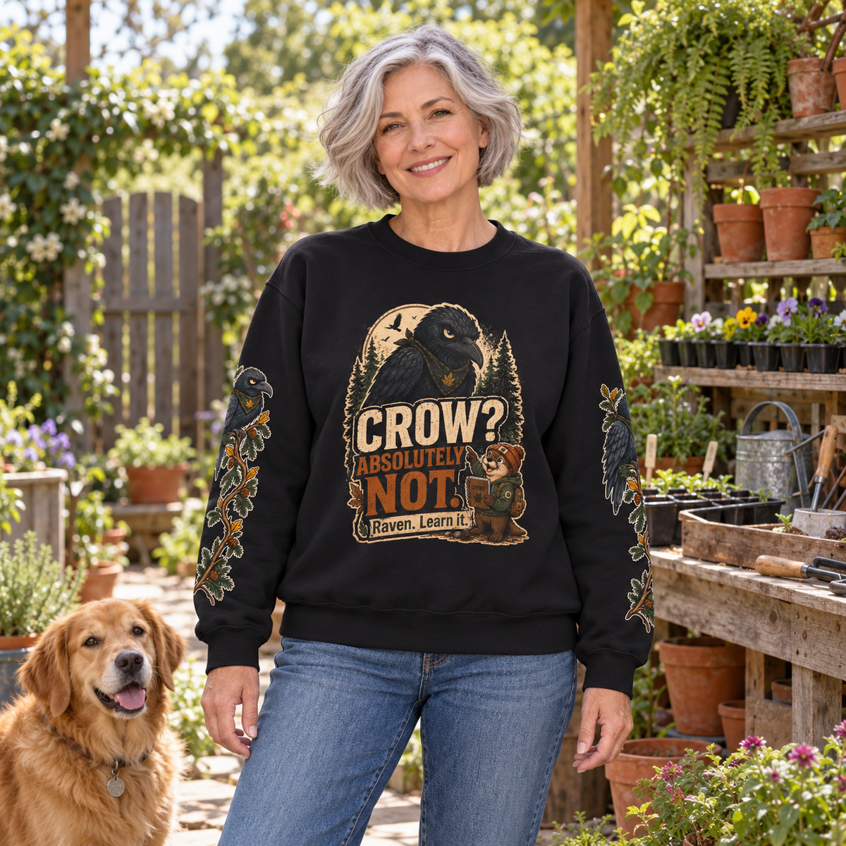 Crow? Absolutely Not Version 1 Sweatshirt