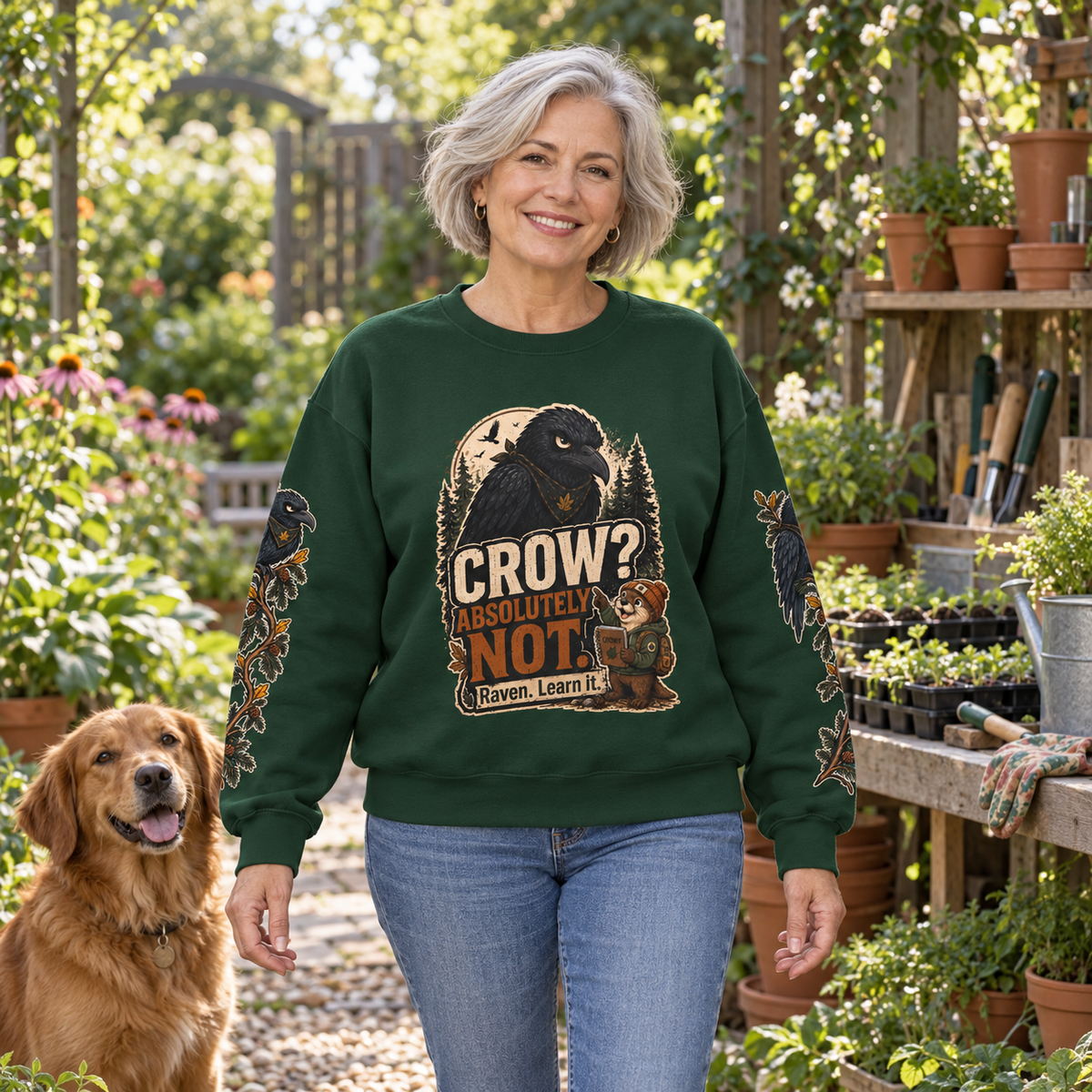 Crow? Absolutely Not Version 1 Sweatshirt