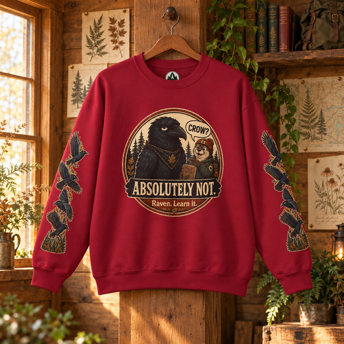 Crow? Absolutely Not Version 2 Sweatshirt