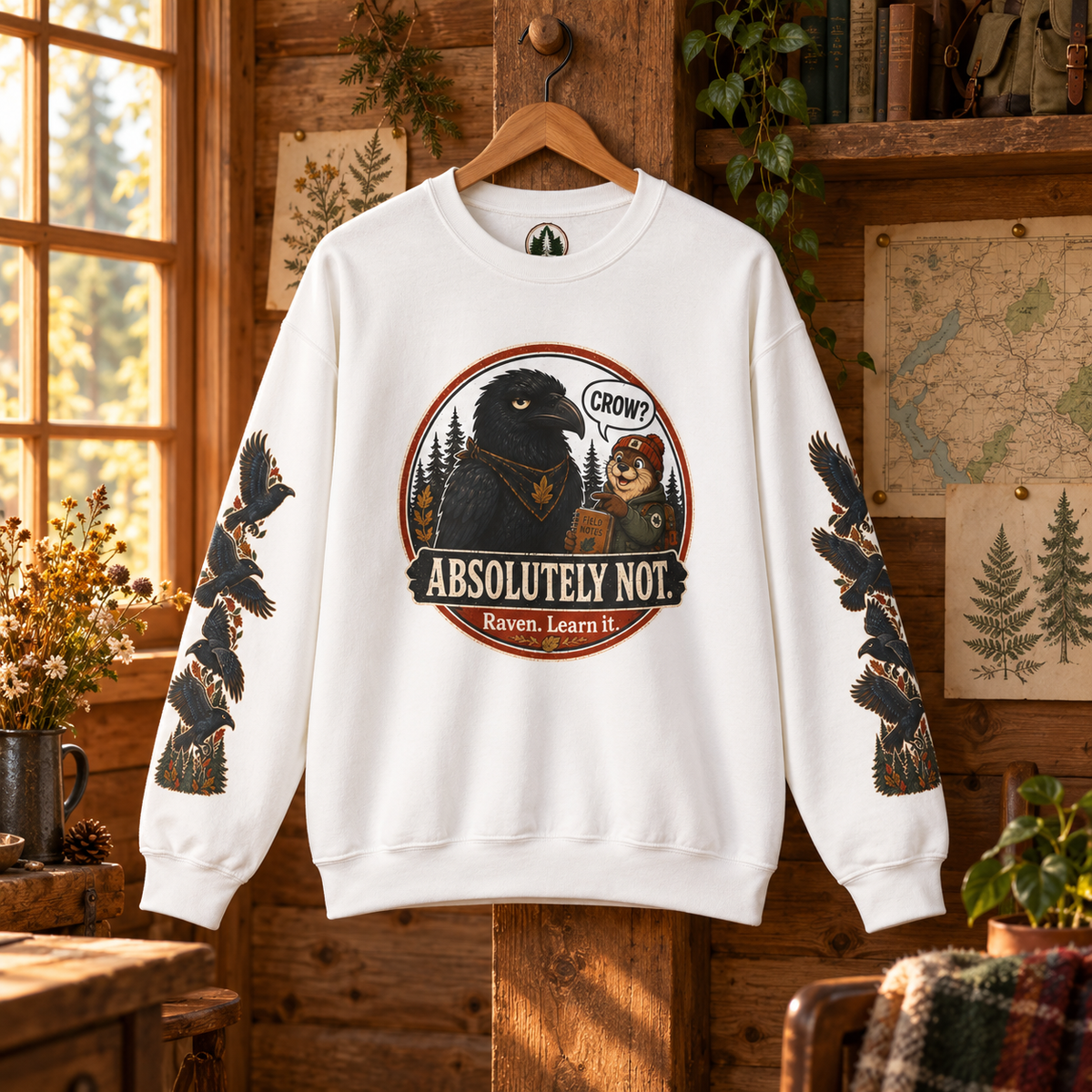 Crow? Absolutely Not Version 2 Sweatshirt