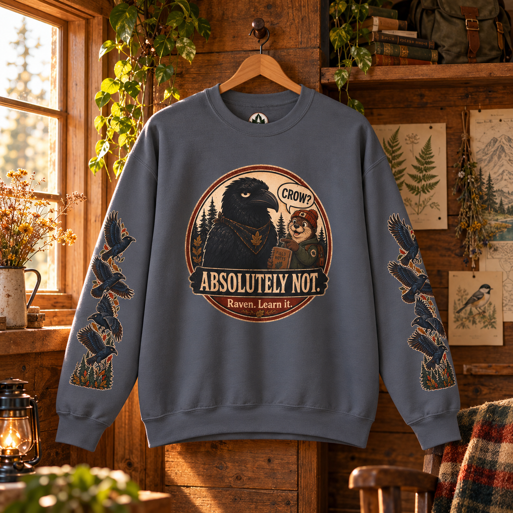 Crow? Absolutely Not Version 2 Sweatshirt