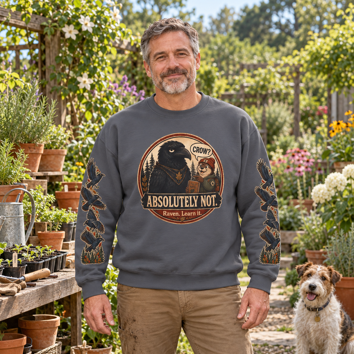 Crow? Absolutely Not Version 2 Sweatshirt