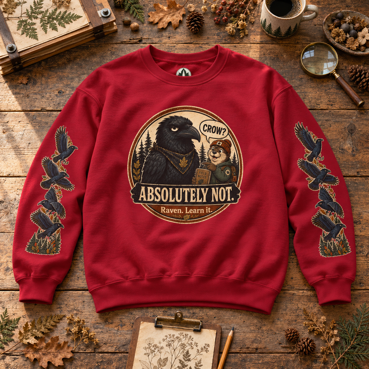 Crow? Absolutely Not Version 2 Sweatshirt