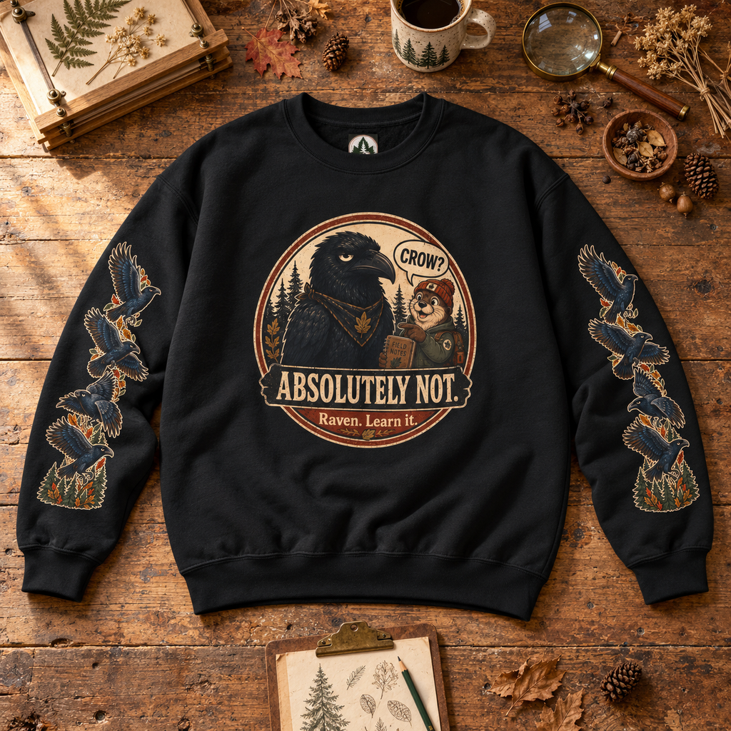 Crow? Absolutely Not Version 2 Sweatshirt