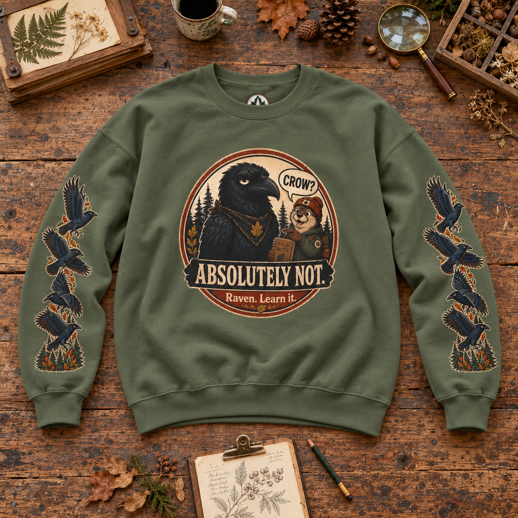 Crow? Absolutely Not Version 2 Sweatshirt