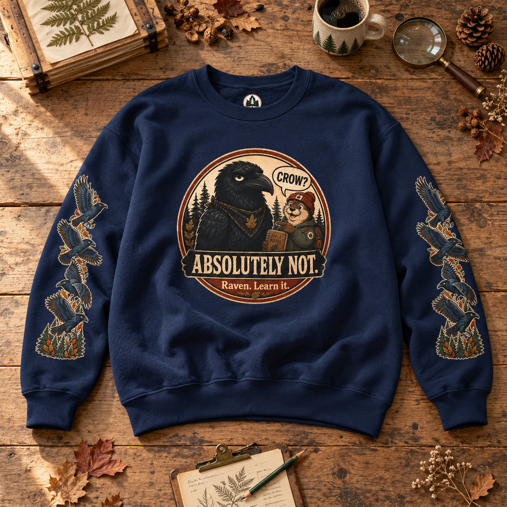 Crow? Absolutely Not Version 2 Sweatshirt
