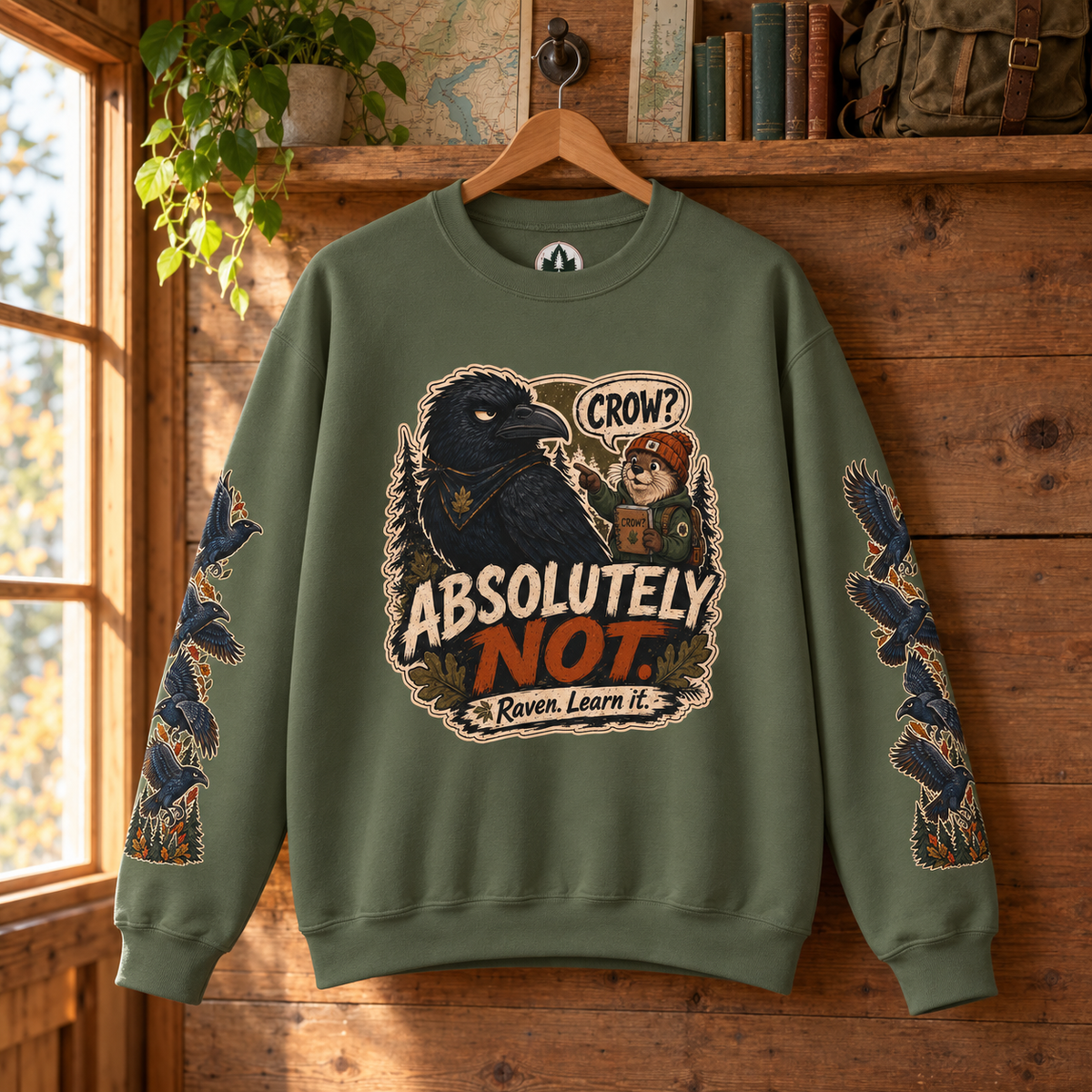 Crow? Absolutely Not Version 3 Sweatshirt