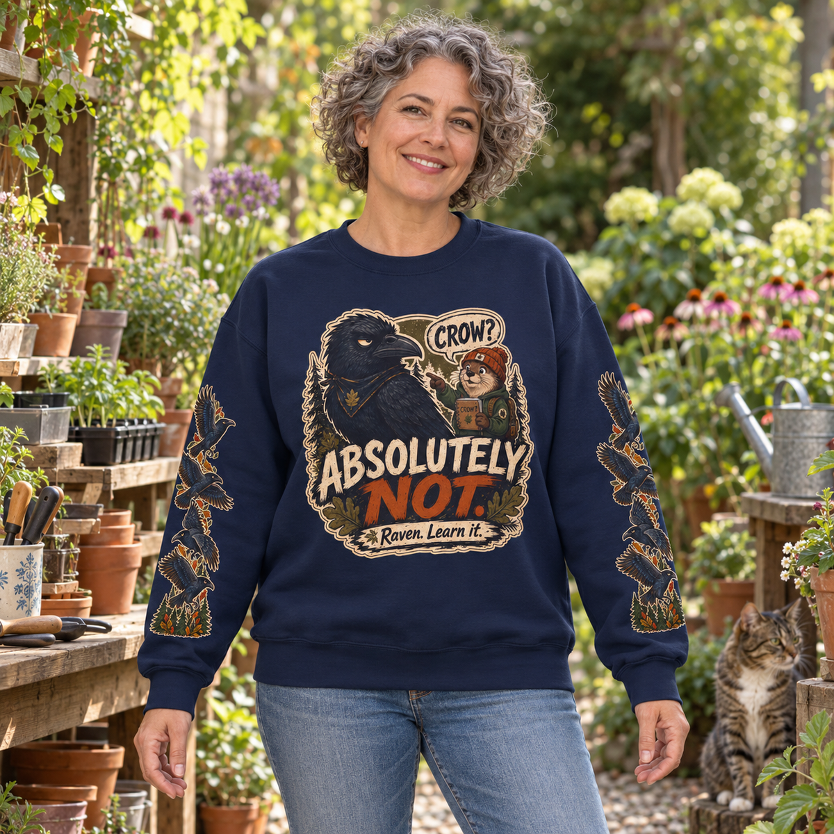 Crow? Absolutely Not Version 3 Sweatshirt