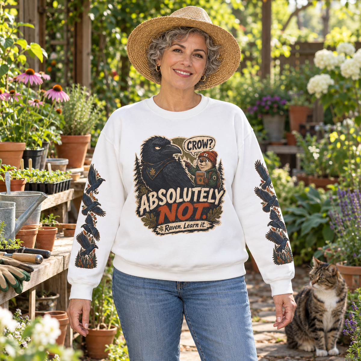 Crow? Absolutely Not Version 3 Sweatshirt