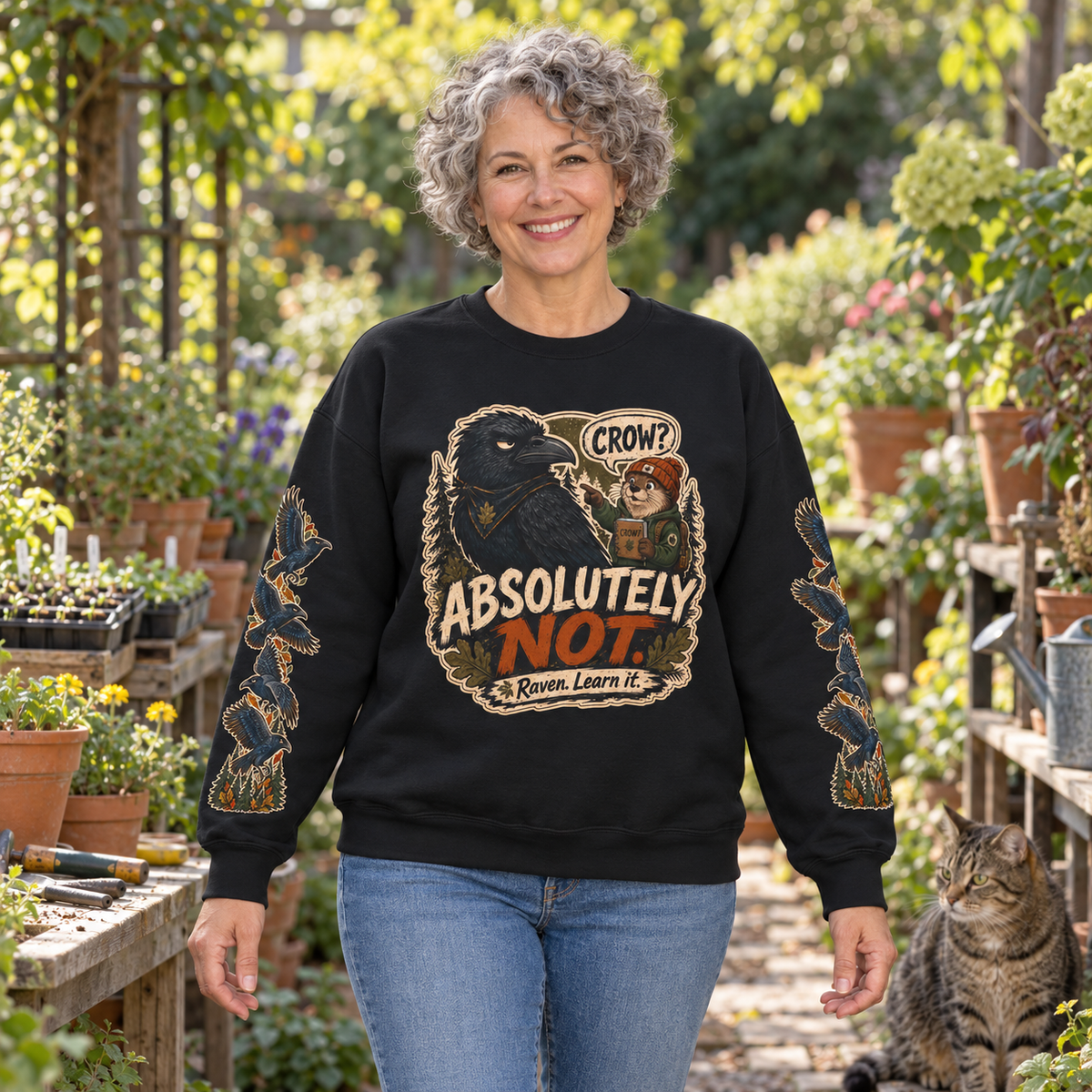 Crow? Absolutely Not Version 3 Sweatshirt
