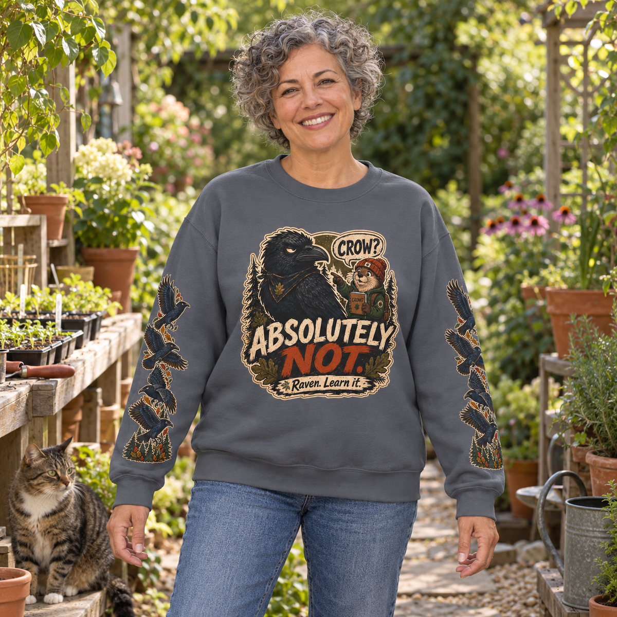 Crow? Absolutely Not Version 3 Sweatshirt