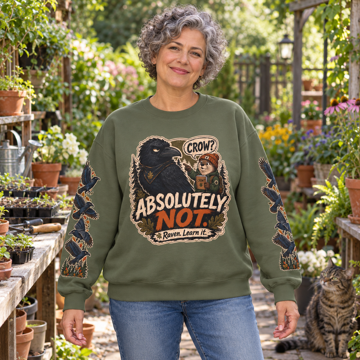 Crow? Absolutely Not Version 3 Sweatshirt