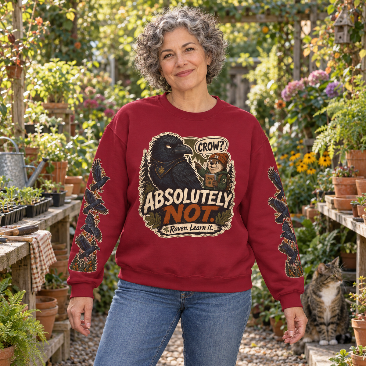 Crow? Absolutely Not Version 3 Sweatshirt