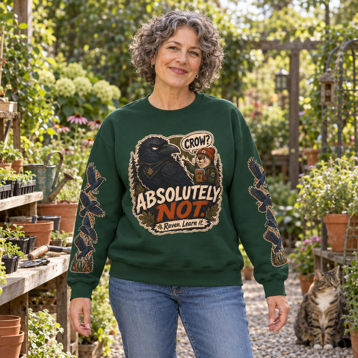 Crow? Absolutely Not Version 3 Sweatshirt