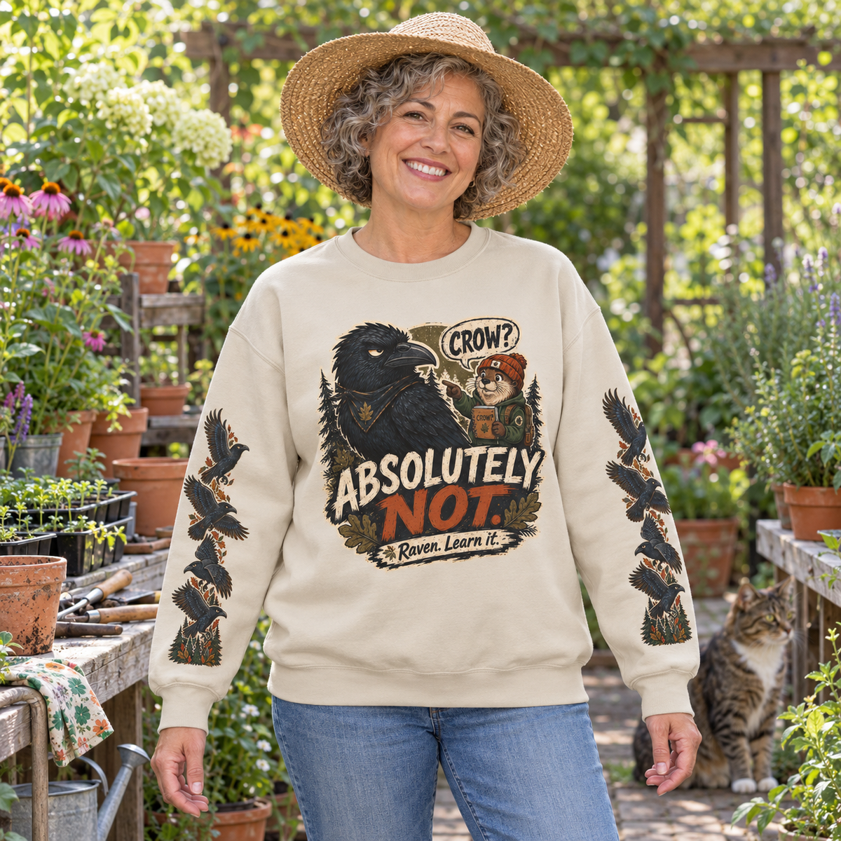 Crow? Absolutely Not Version 3 Sweatshirt
