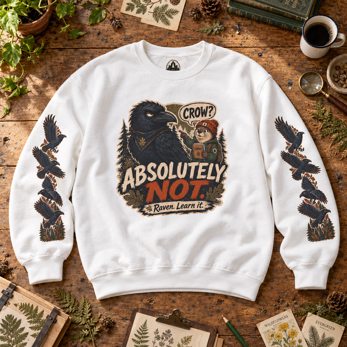 Crow? Absolutely Not Version 3 Sweatshirt