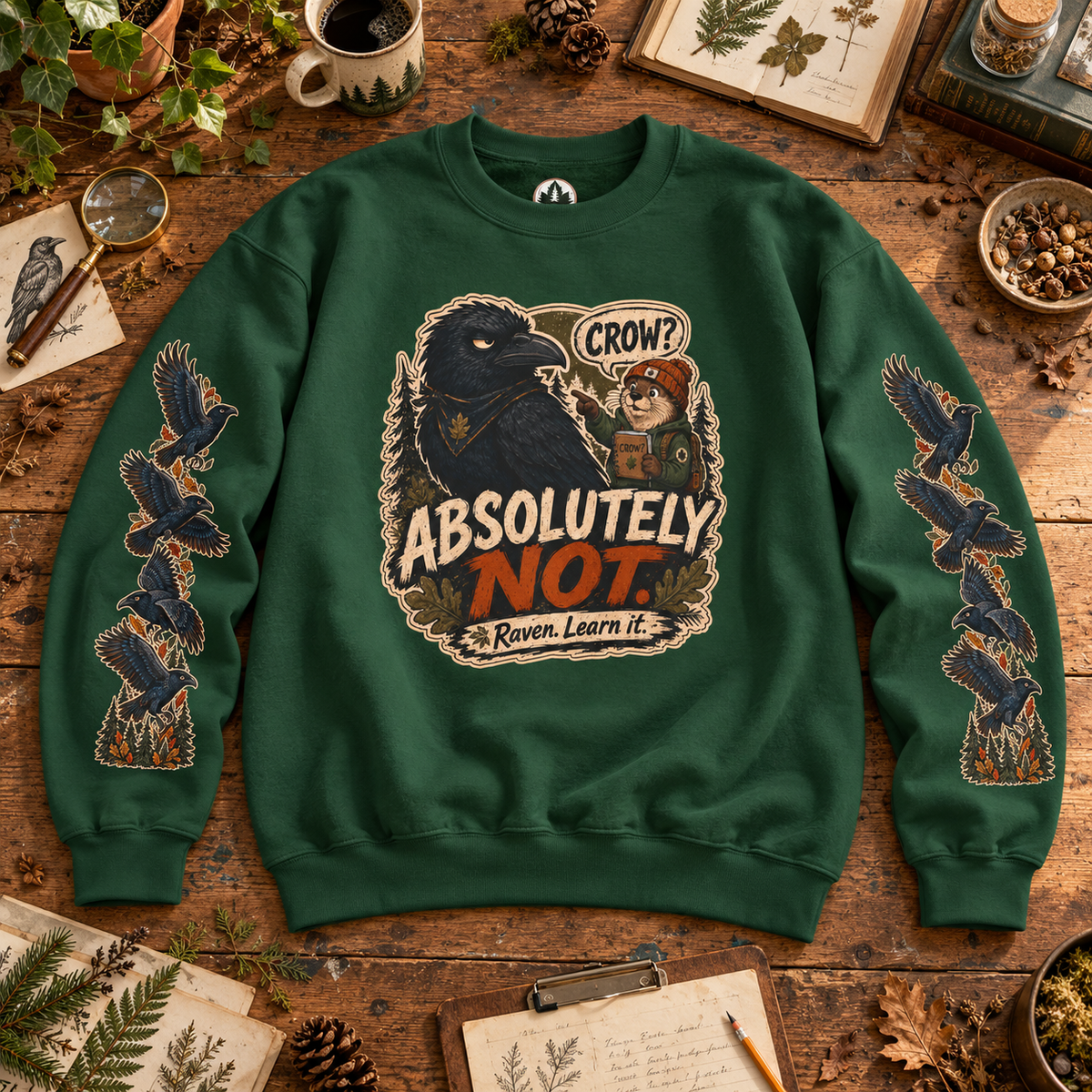 Crow? Absolutely Not Version 3 Sweatshirt