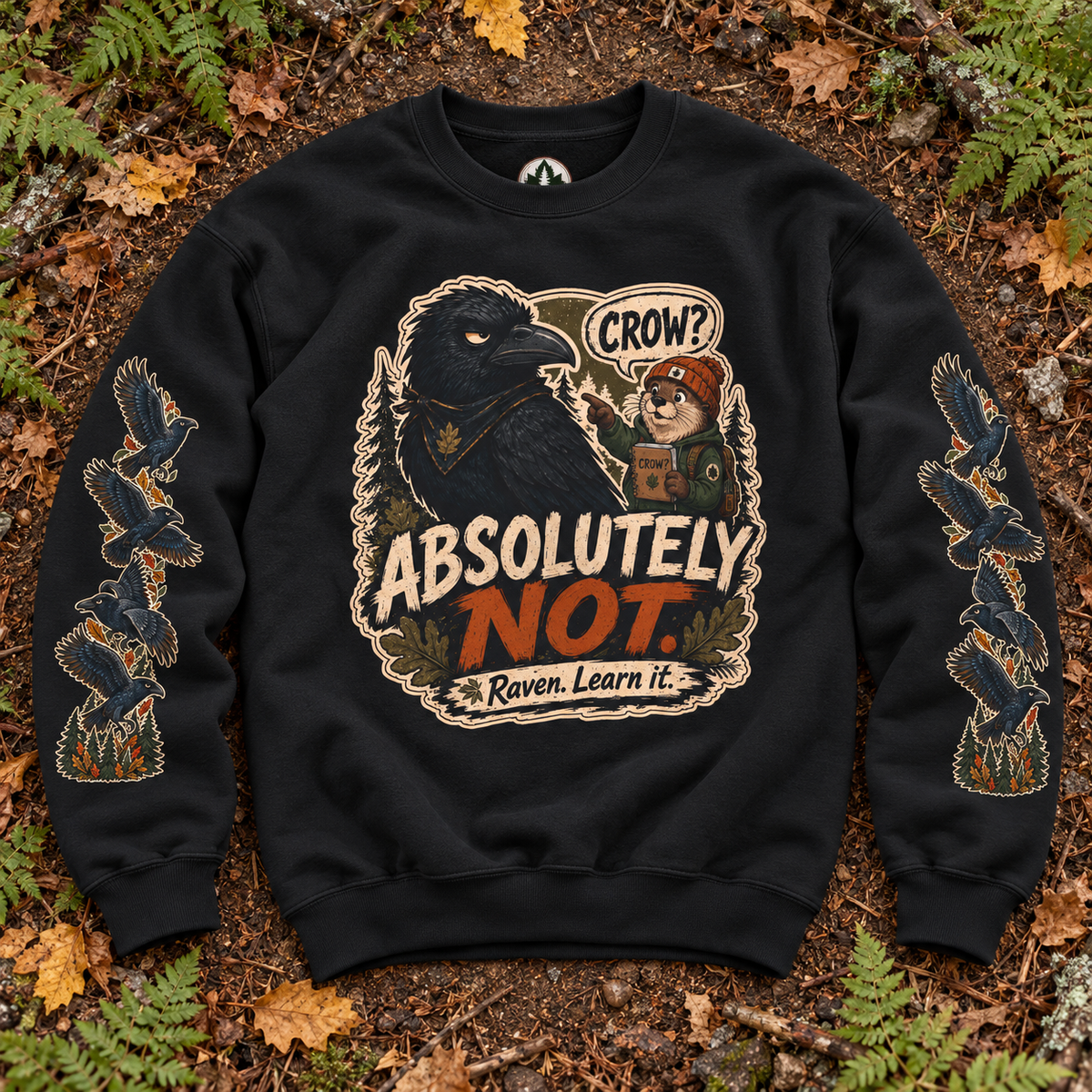 Crow? Absolutely Not Version 3 Sweatshirt
