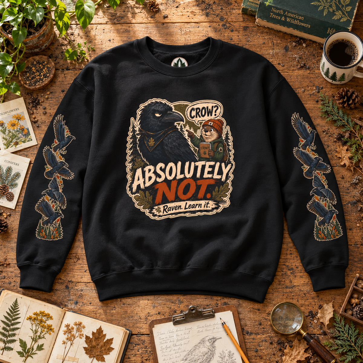 Crow? Absolutely Not Version 3 Sweatshirt