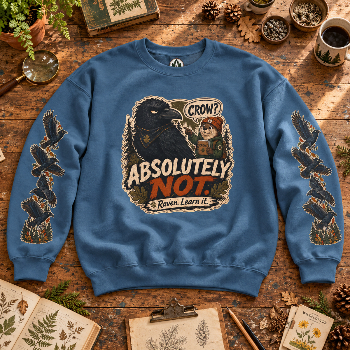 Crow? Absolutely Not Version 3 Sweatshirt