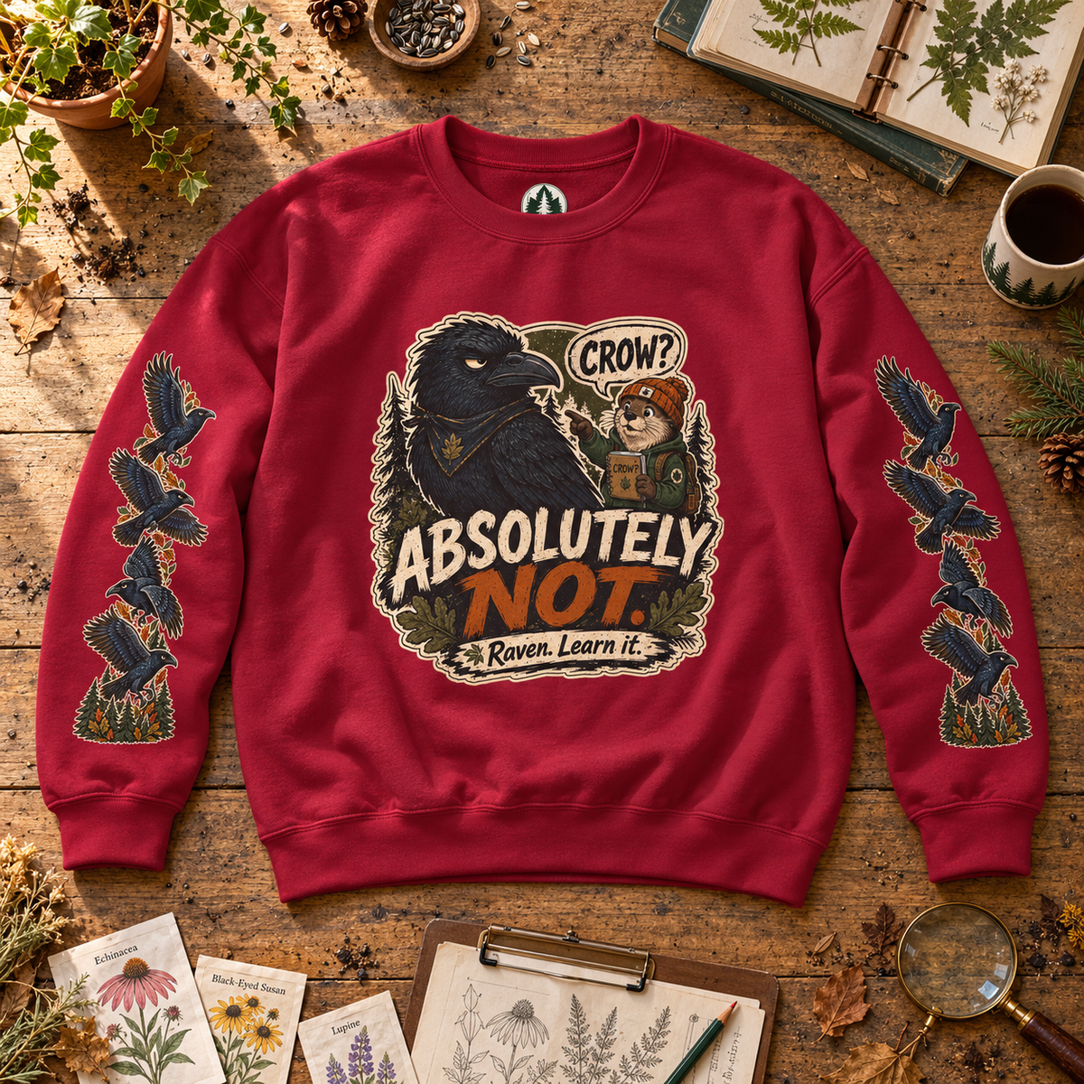 Crow? Absolutely Not Version 3 Sweatshirt