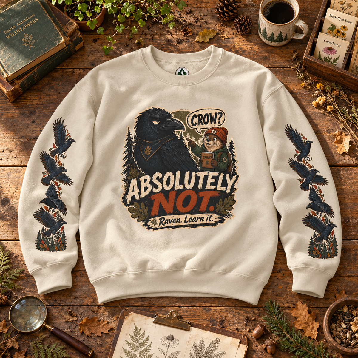 Crow? Absolutely Not Version 3 Sweatshirt