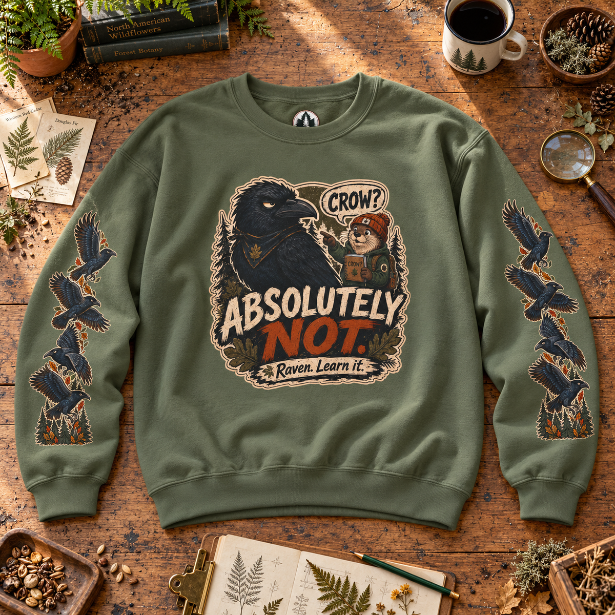 Crow? Absolutely Not Version 3 Sweatshirt