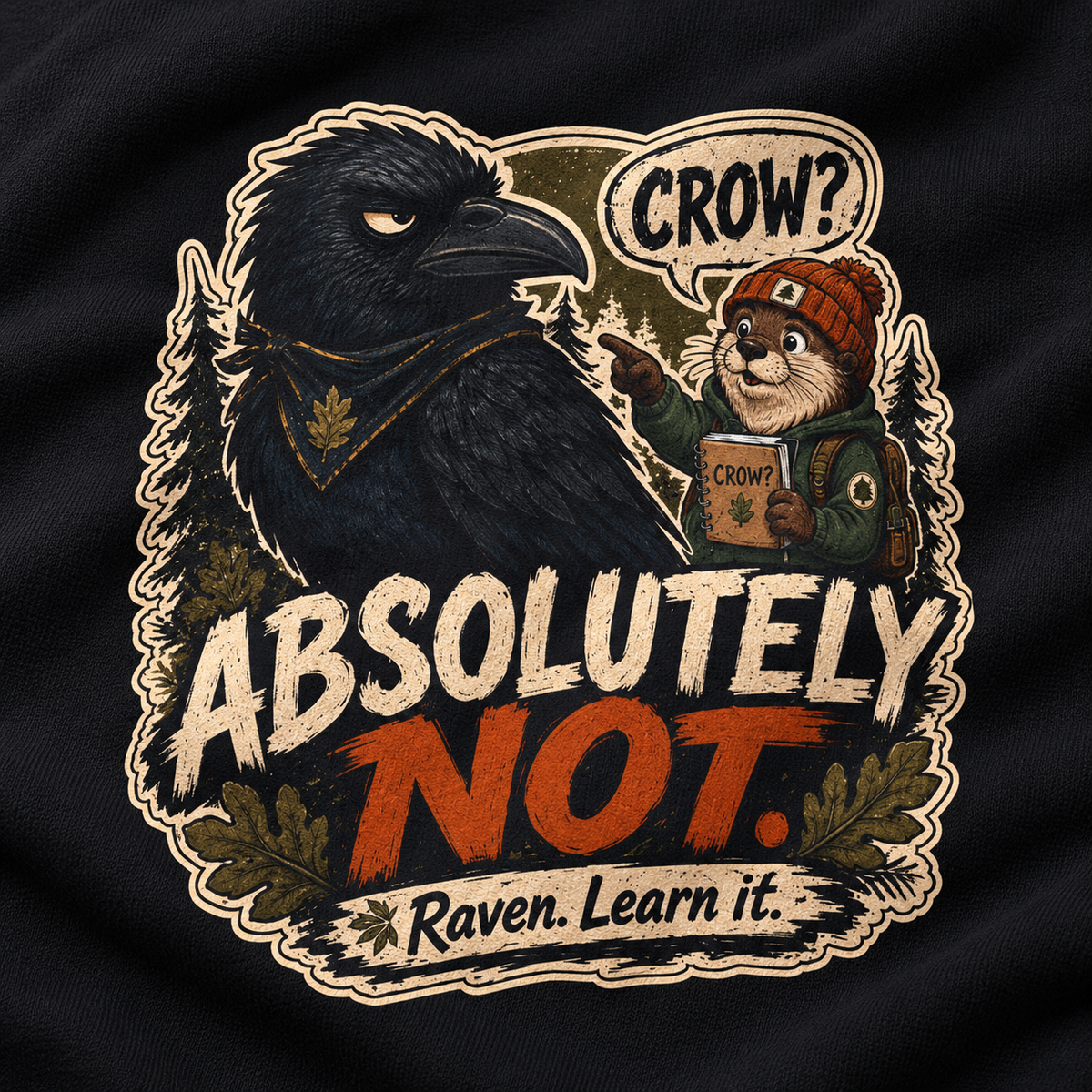 Crow? Absolutely Not Version 3 Sweatshirt