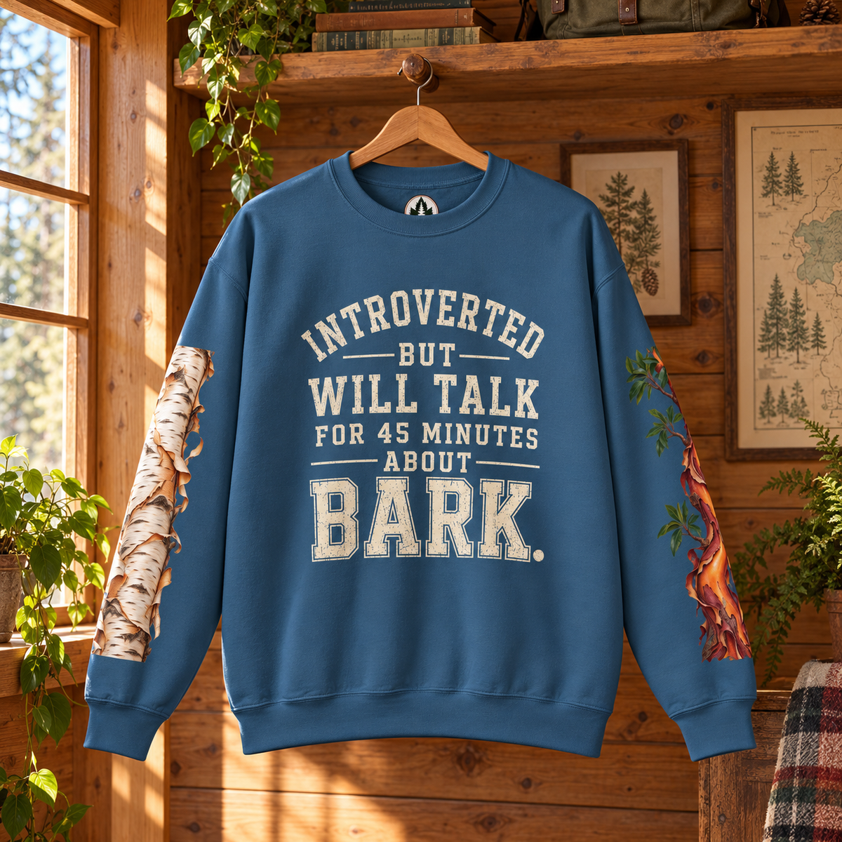 Introverted But Will Talk For 45 Minutes About Bark Version 1 Sweatshirt