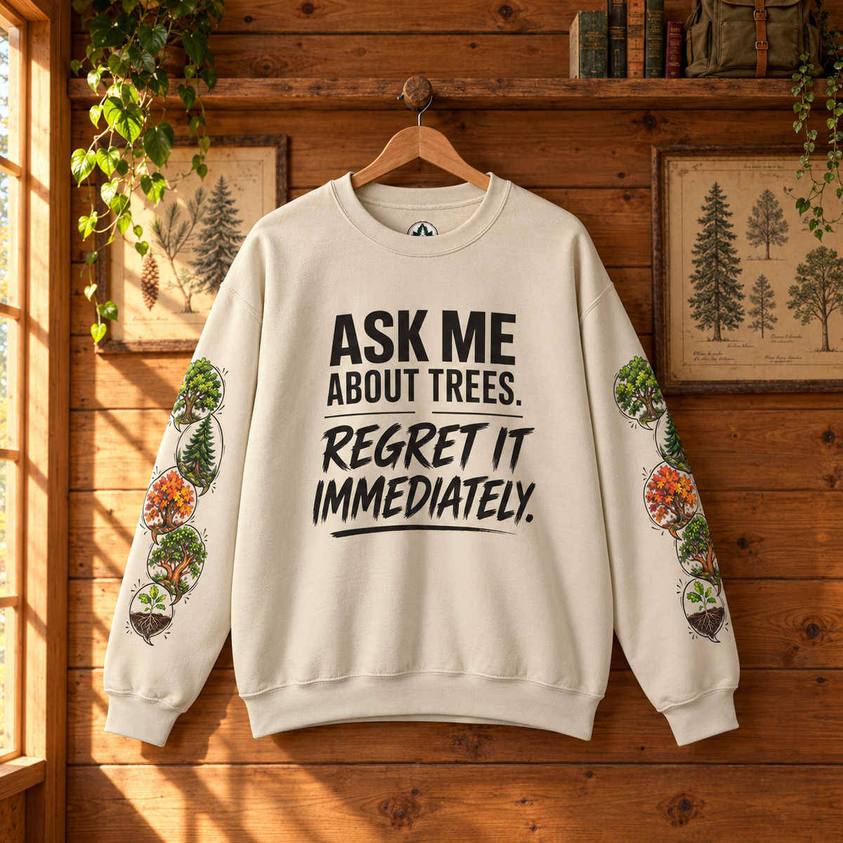 Ask Me About Trees, Regret it Immediately Version 1 Sweatshirt
