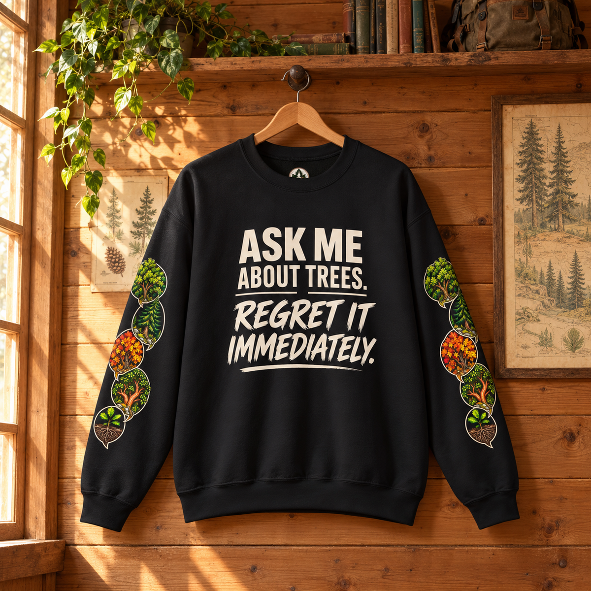 Ask Me About Trees, Regret it Immediately Version 1 Sweatshirt