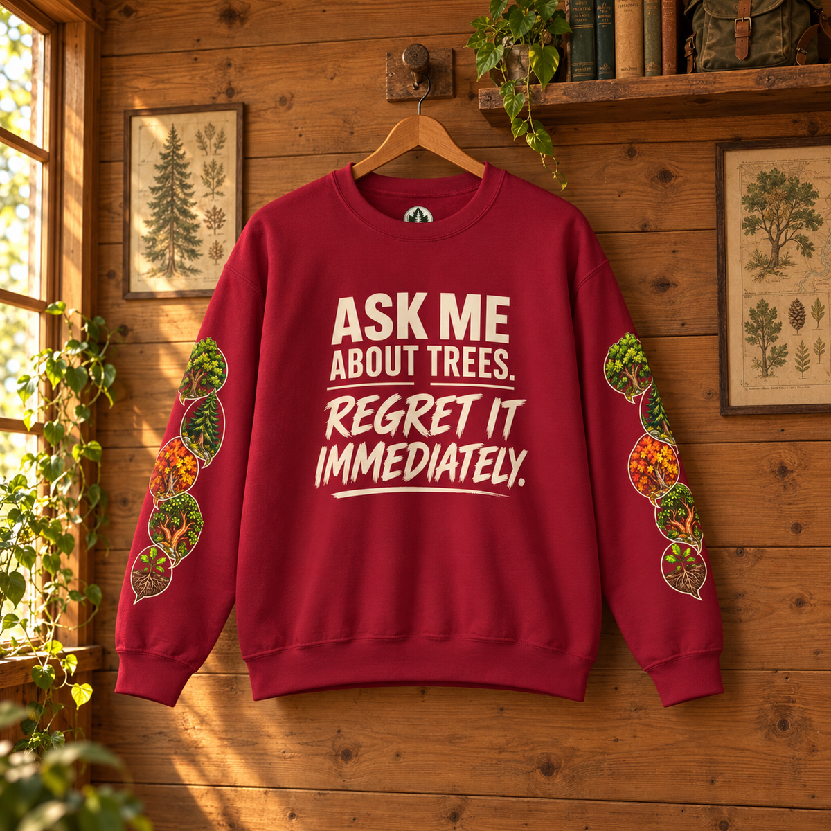 Ask Me About Trees, Regret it Immediately Version 1 Sweatshirt