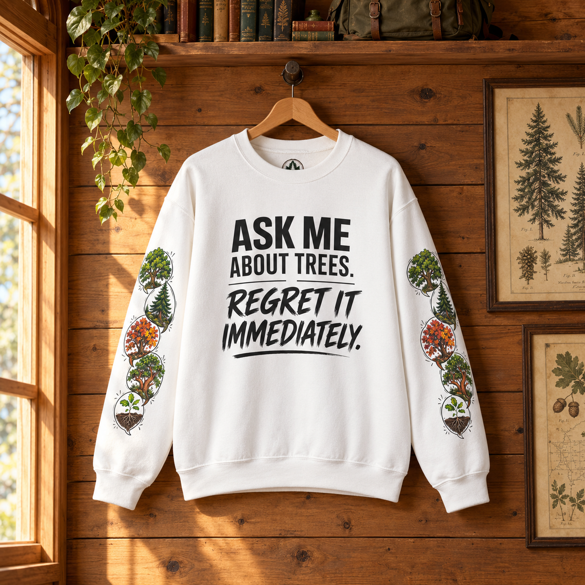 Ask Me About Trees, Regret it Immediately Version 1 Sweatshirt