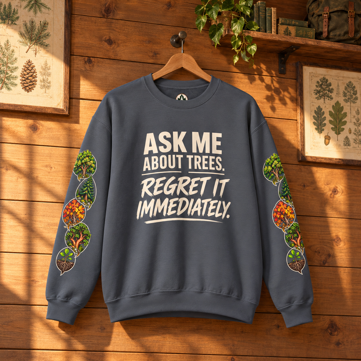Ask Me About Trees, Regret it Immediately Version 1 Sweatshirt