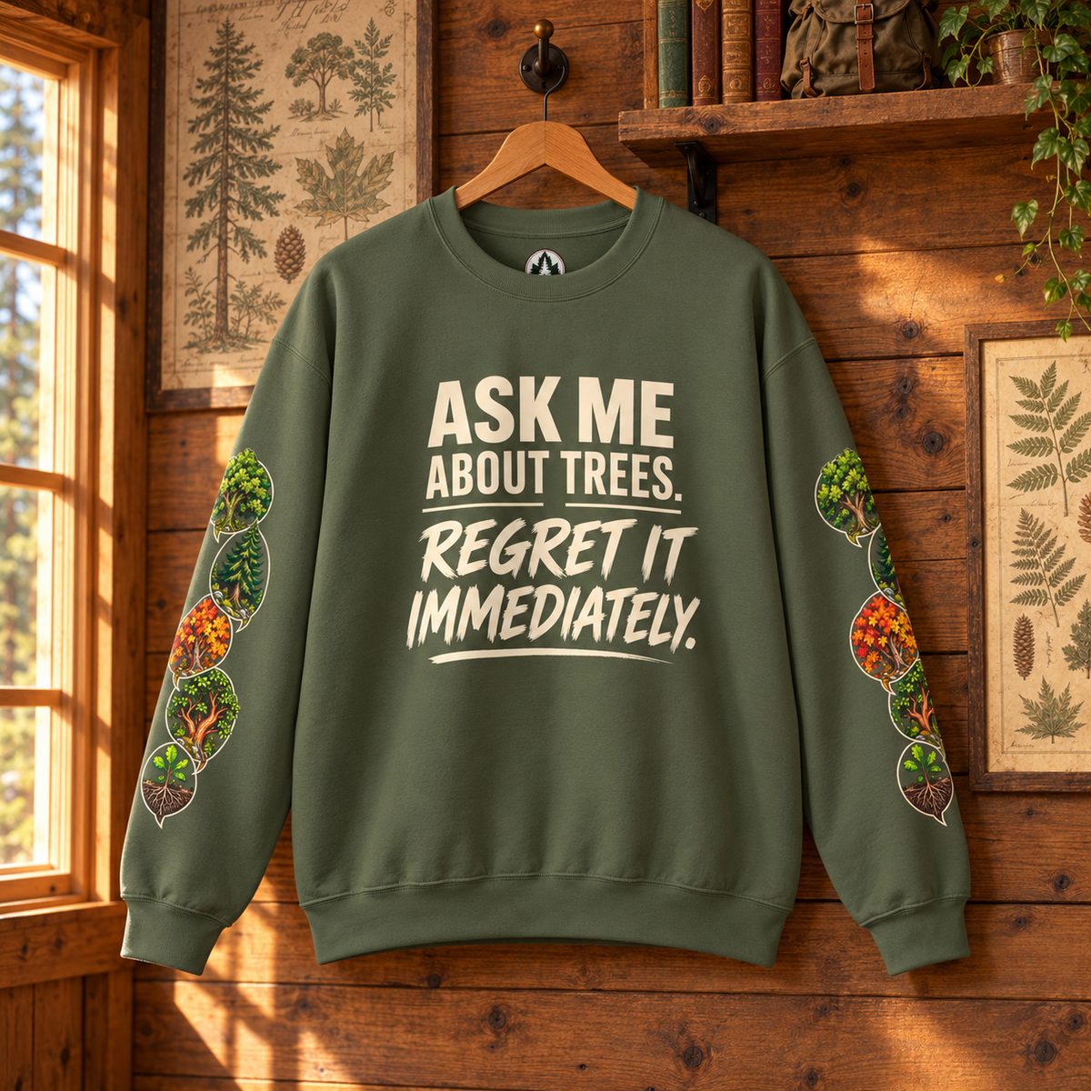Ask Me About Trees, Regret it Immediately Version 1 Sweatshirt