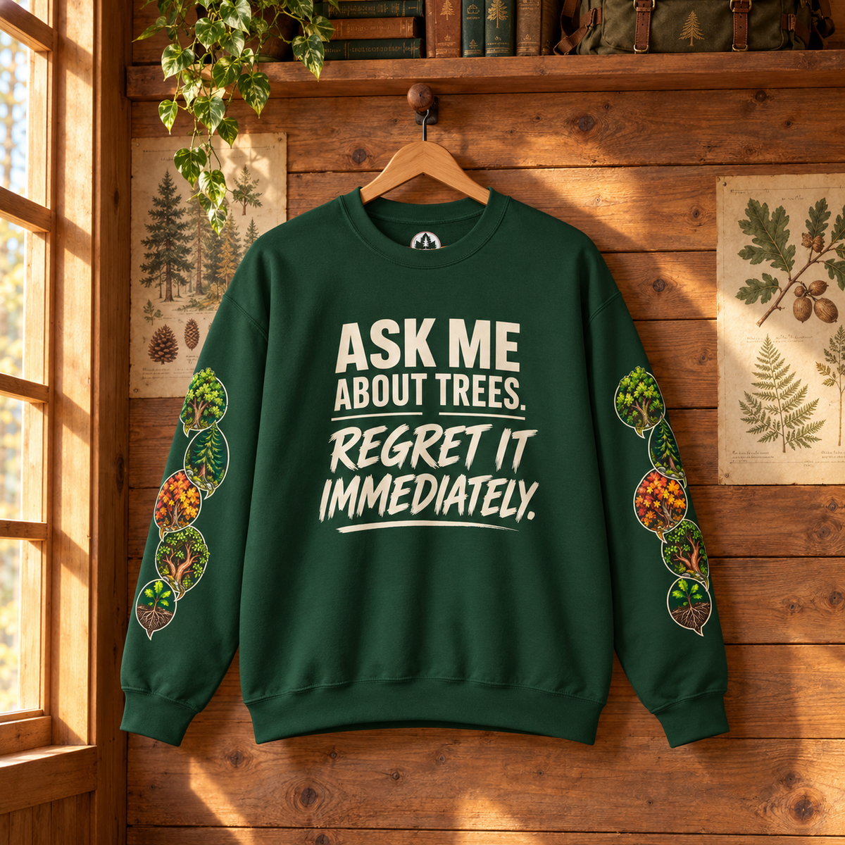 Ask Me About Trees, Regret it Immediately Version 1 Sweatshirt