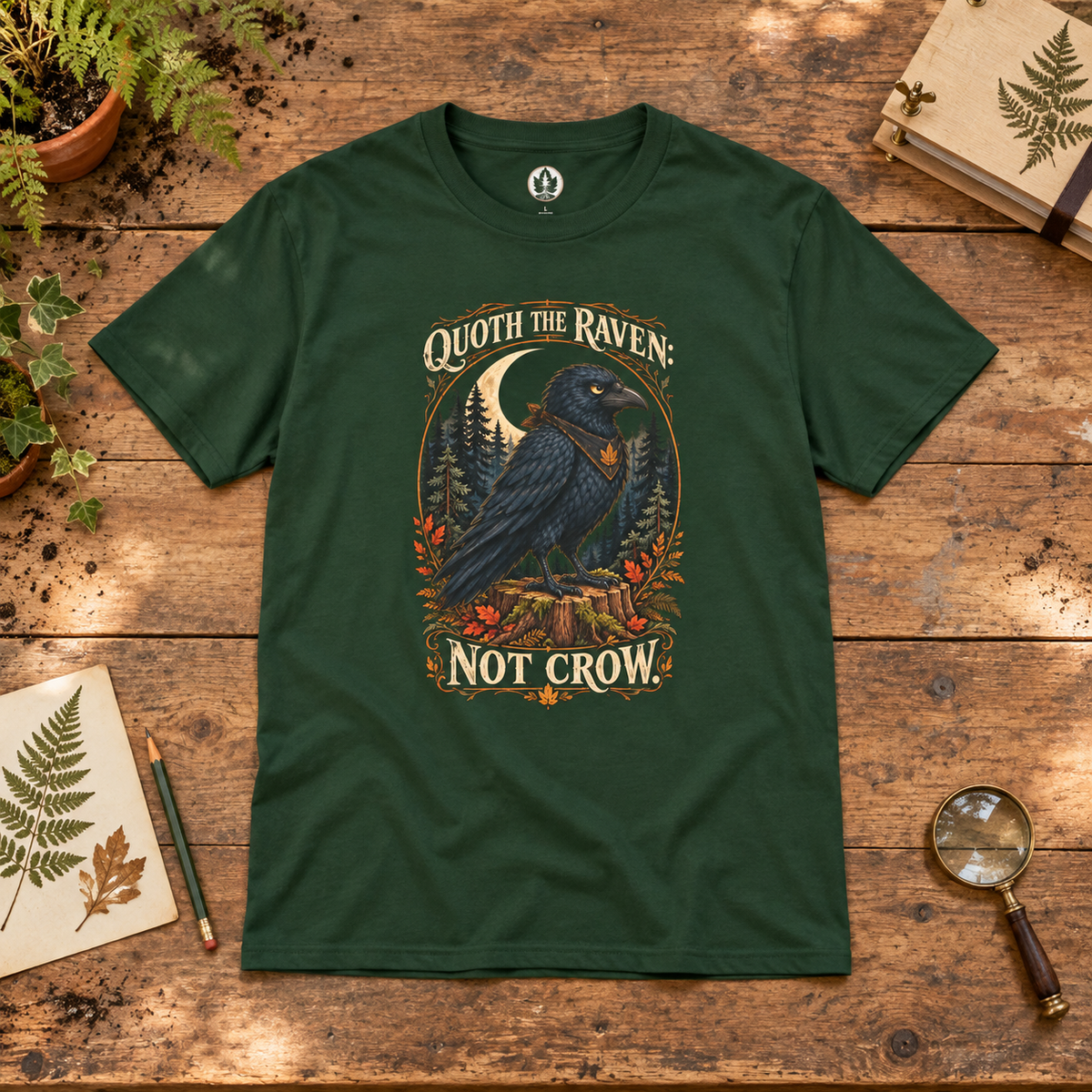 Quoth The Raven: Not Crow Version 1 T‑Shirt