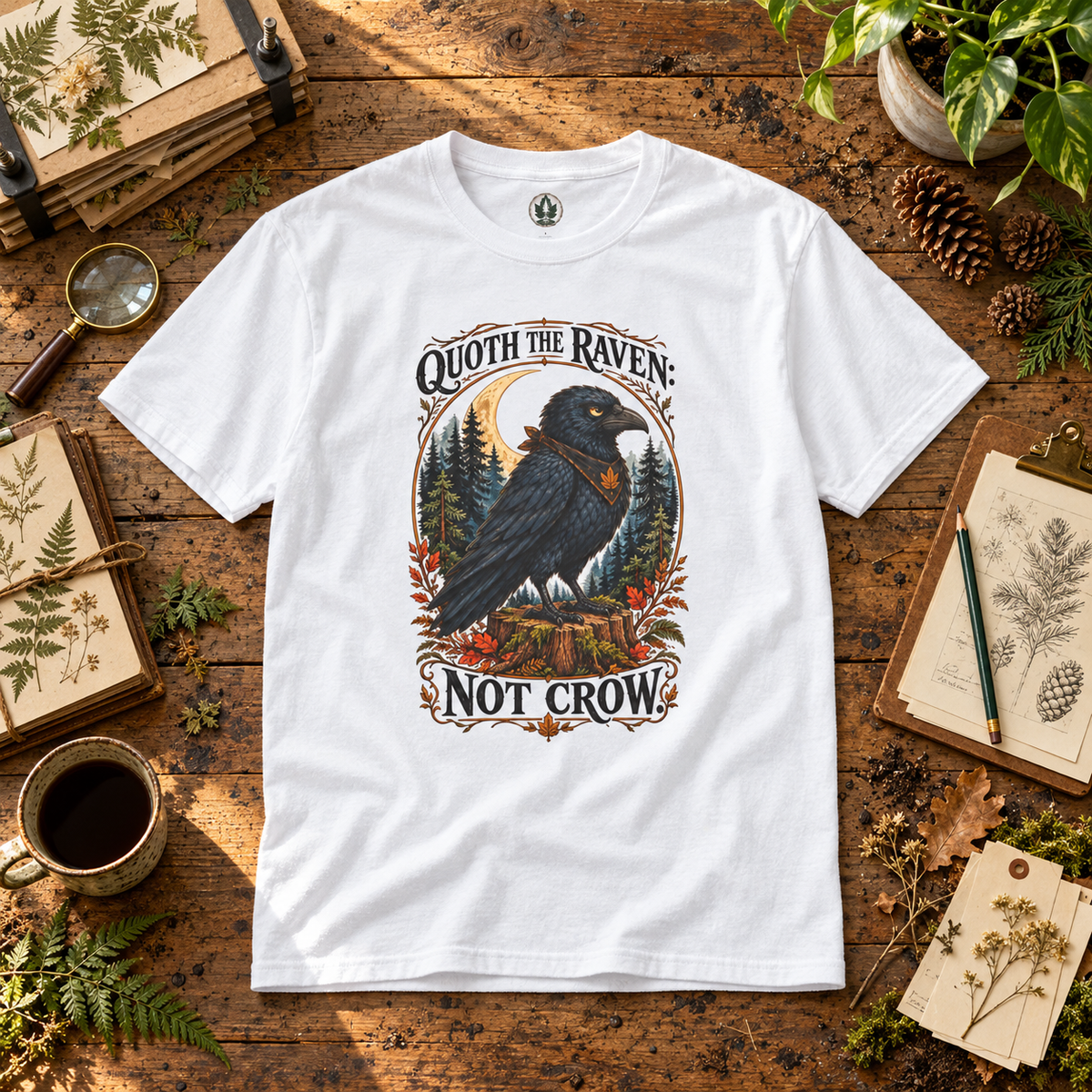 Quoth The Raven: Not Crow Version 1 T‑Shirt
