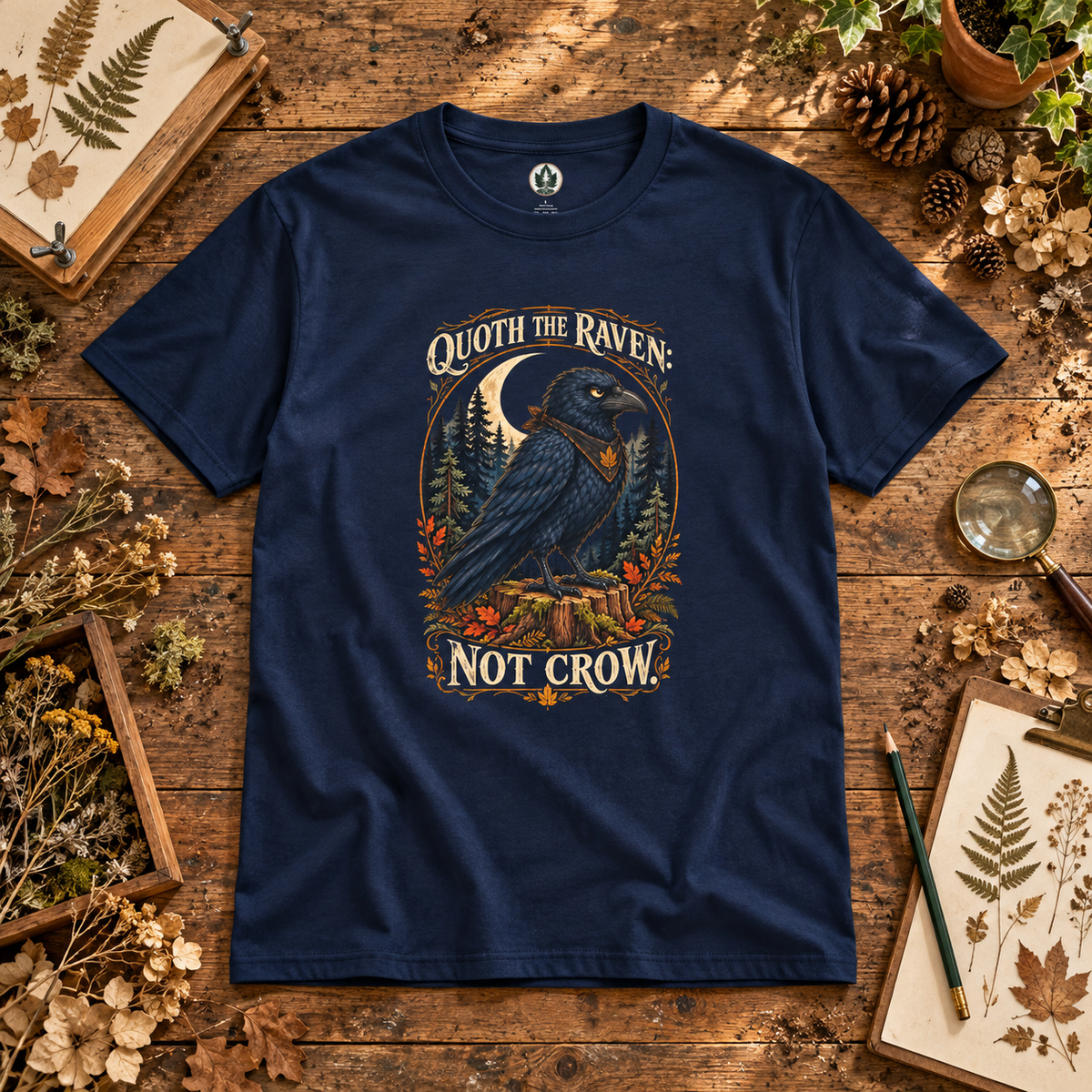 Quoth The Raven: Not Crow Version 1 T‑Shirt