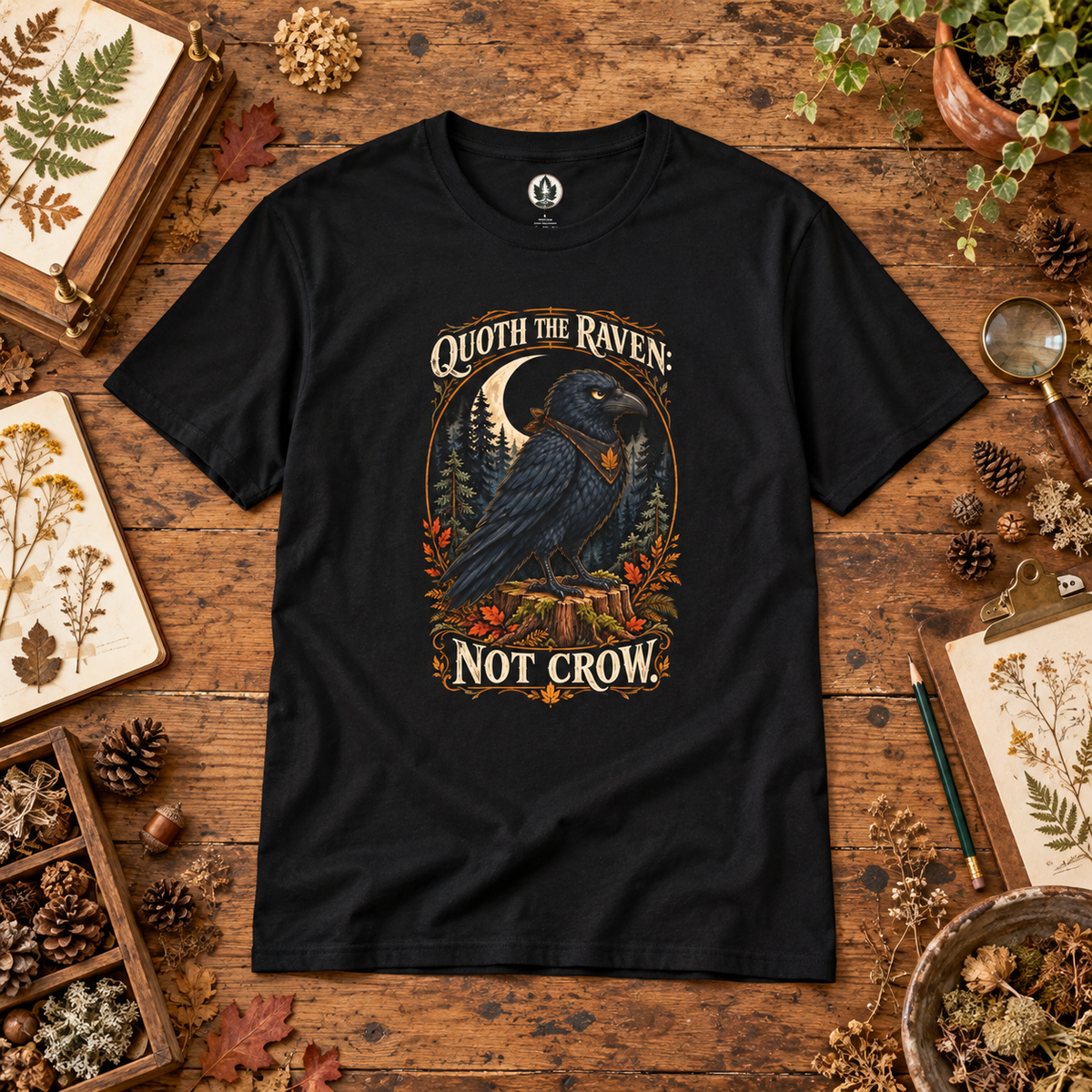 Quoth The Raven: Not Crow Version 1 T‑Shirt