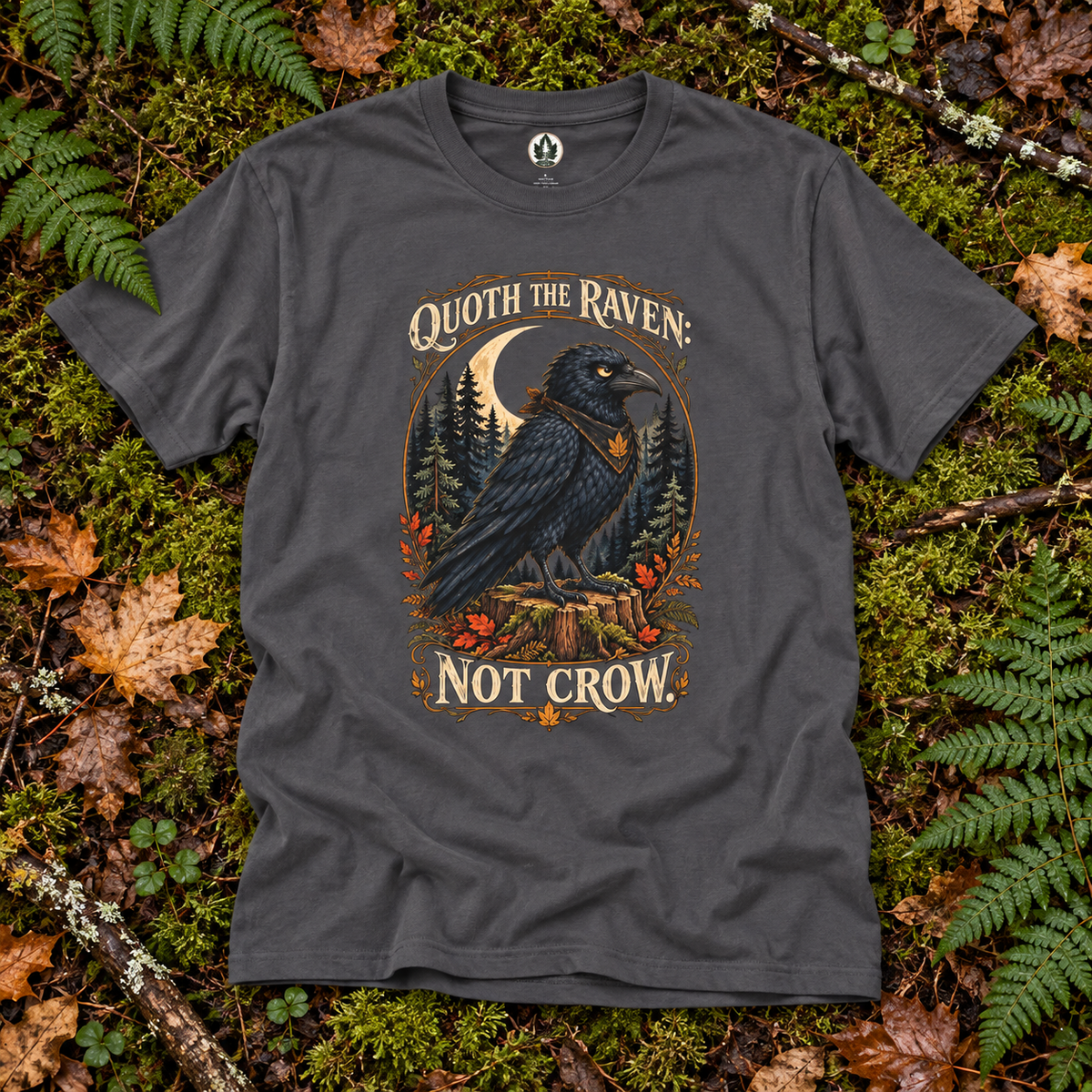 Quoth The Raven: Not Crow Version 1 T‑Shirt
