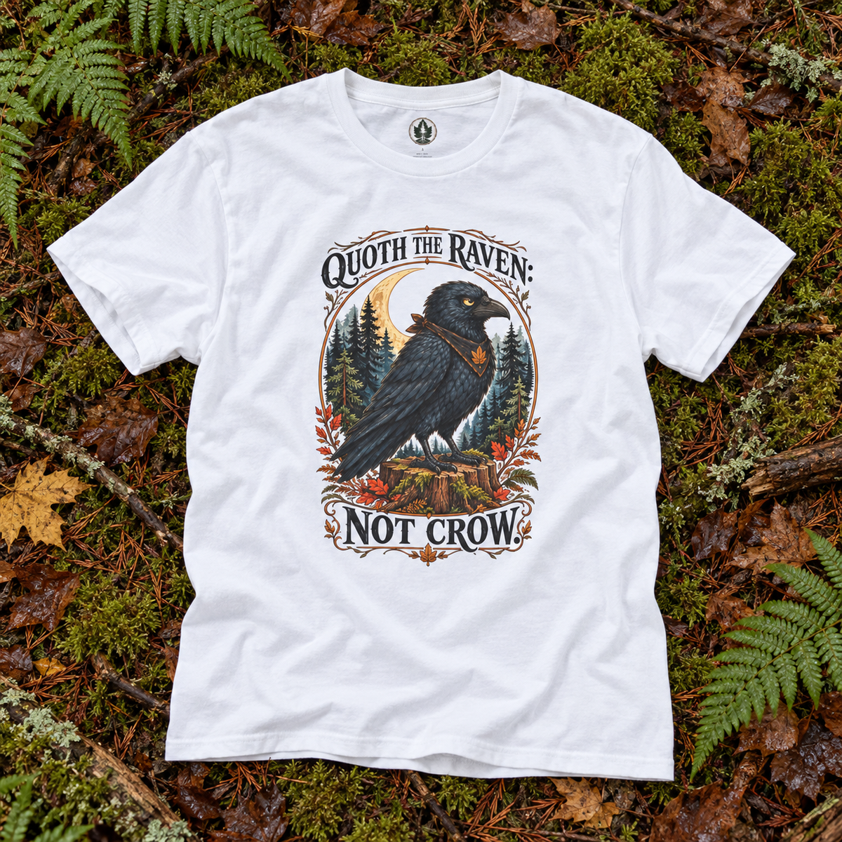 Quoth The Raven: Not Crow Version 1 T‑Shirt