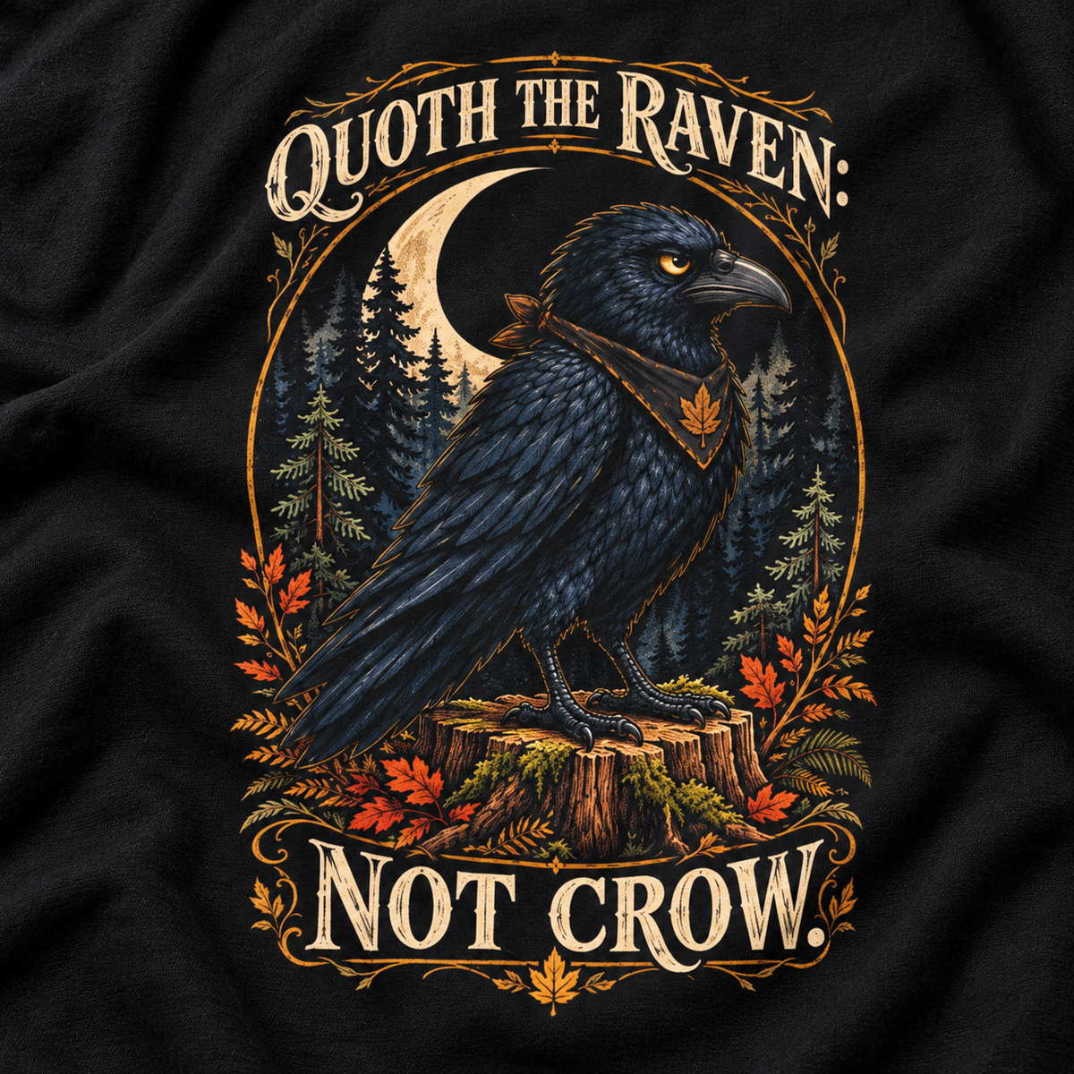 Quoth The Raven: Not Crow Version 1 T‑Shirt