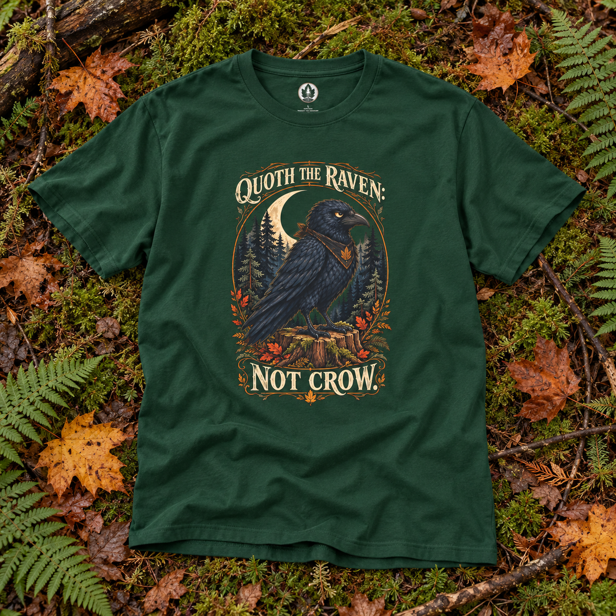 Quoth The Raven: Not Crow Version 1 T‑Shirt