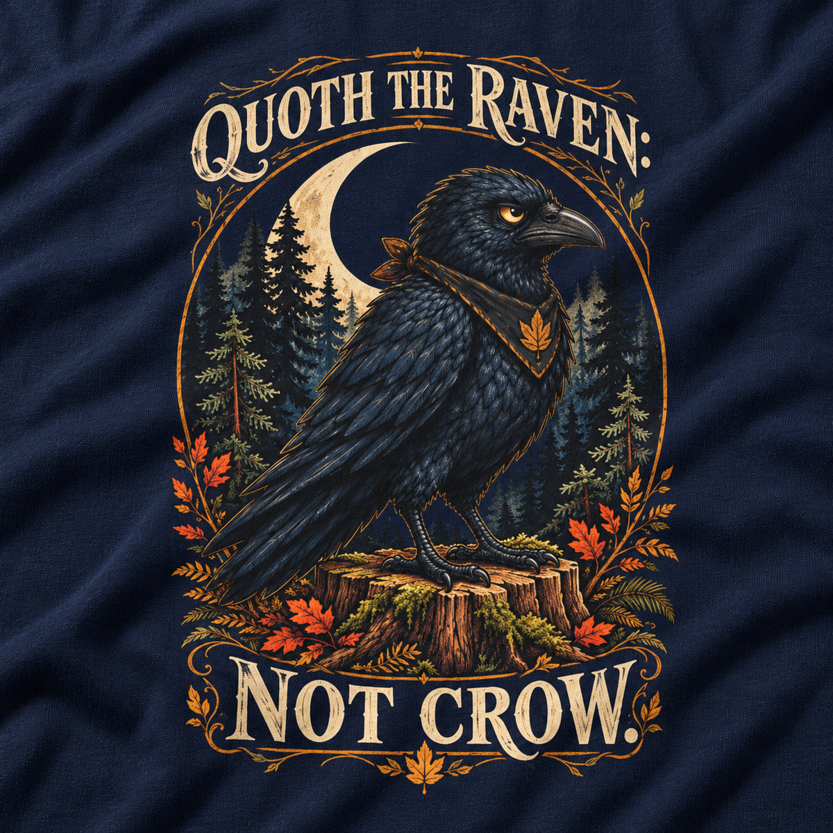Quoth The Raven: Not Crow Version 1 T‑Shirt