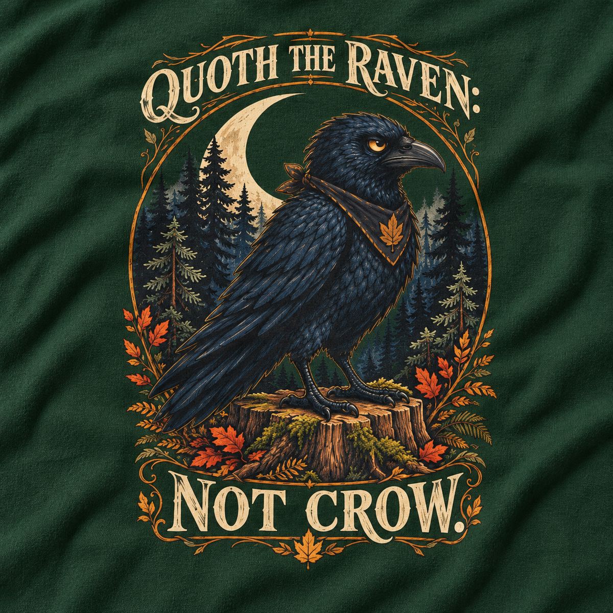 Quoth The Raven: Not Crow Version 1 T‑Shirt