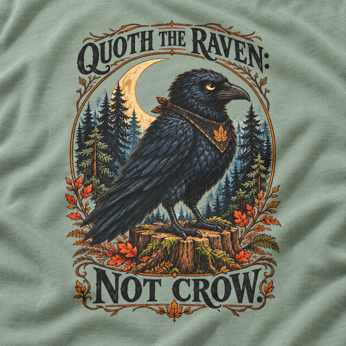 Quoth The Raven: Not Crow Version 1 T‑Shirt