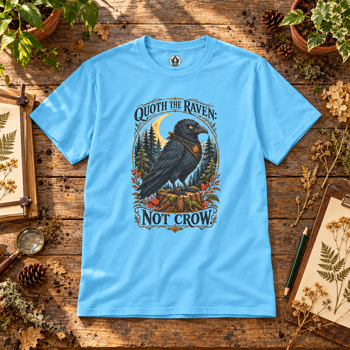Quoth The Raven: Not Crow Version 1 T‑Shirt