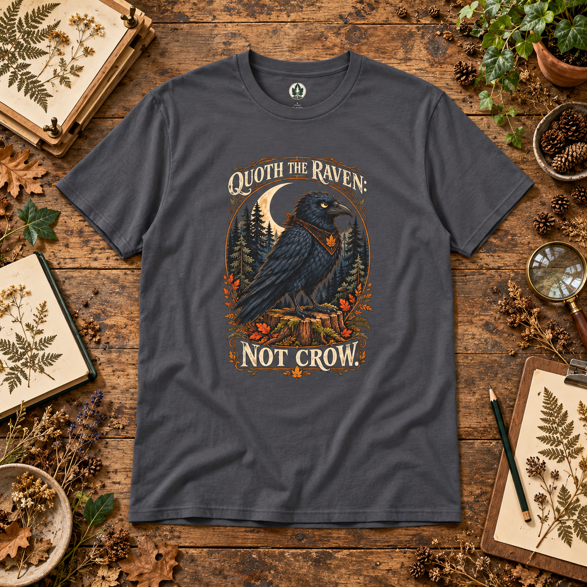 Quoth The Raven: Not Crow Version 1 T‑Shirt