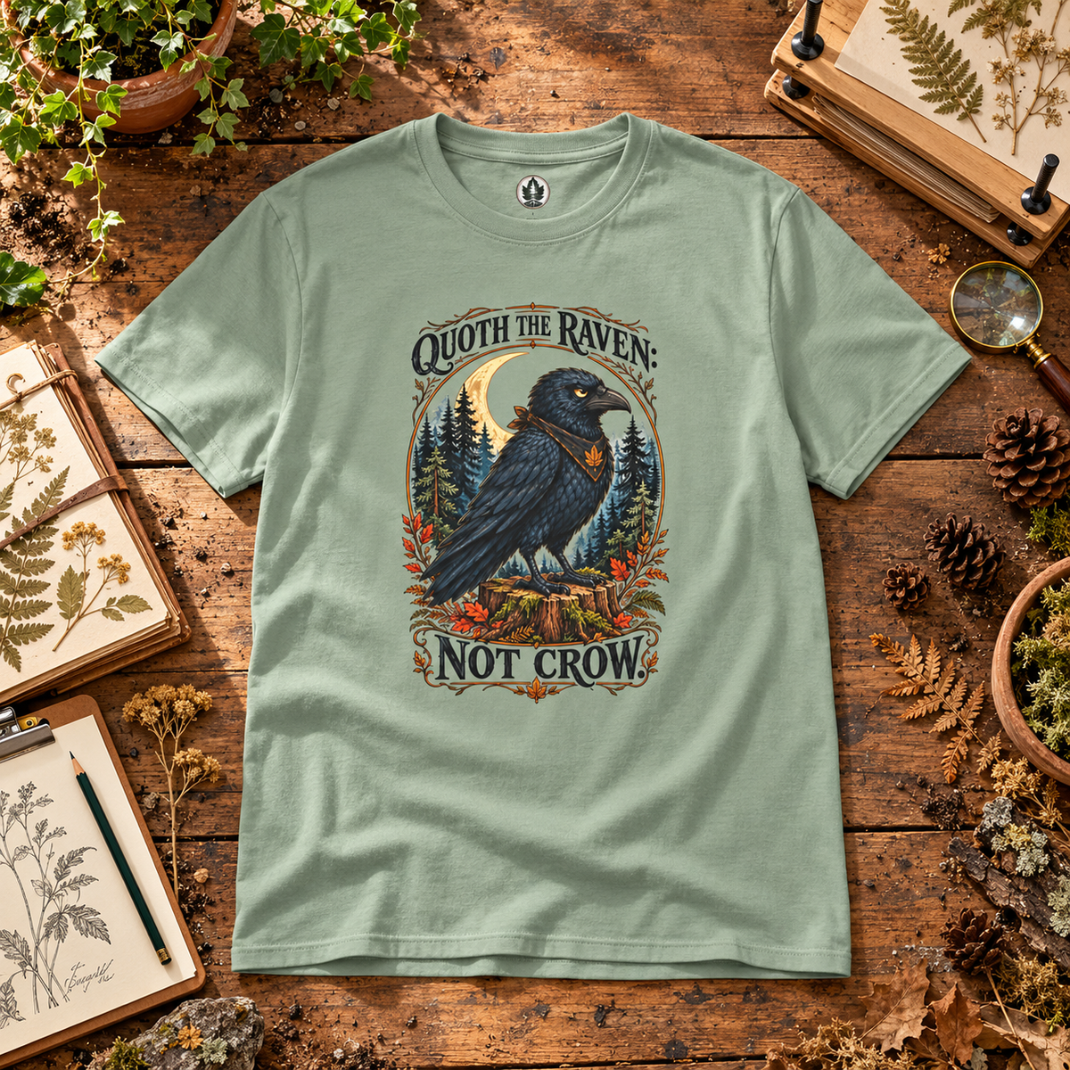Quoth The Raven: Not Crow Version 1 T‑Shirt